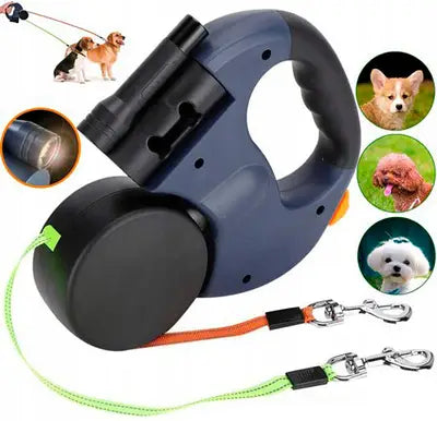 Retractable Dual Doggie Leash