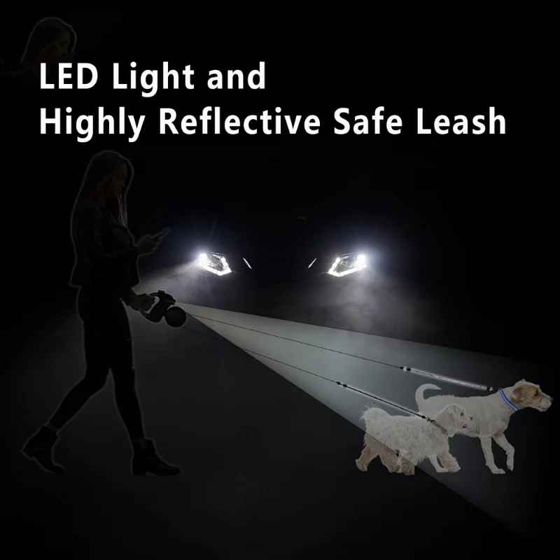 Retractable Dual Doggie Leash