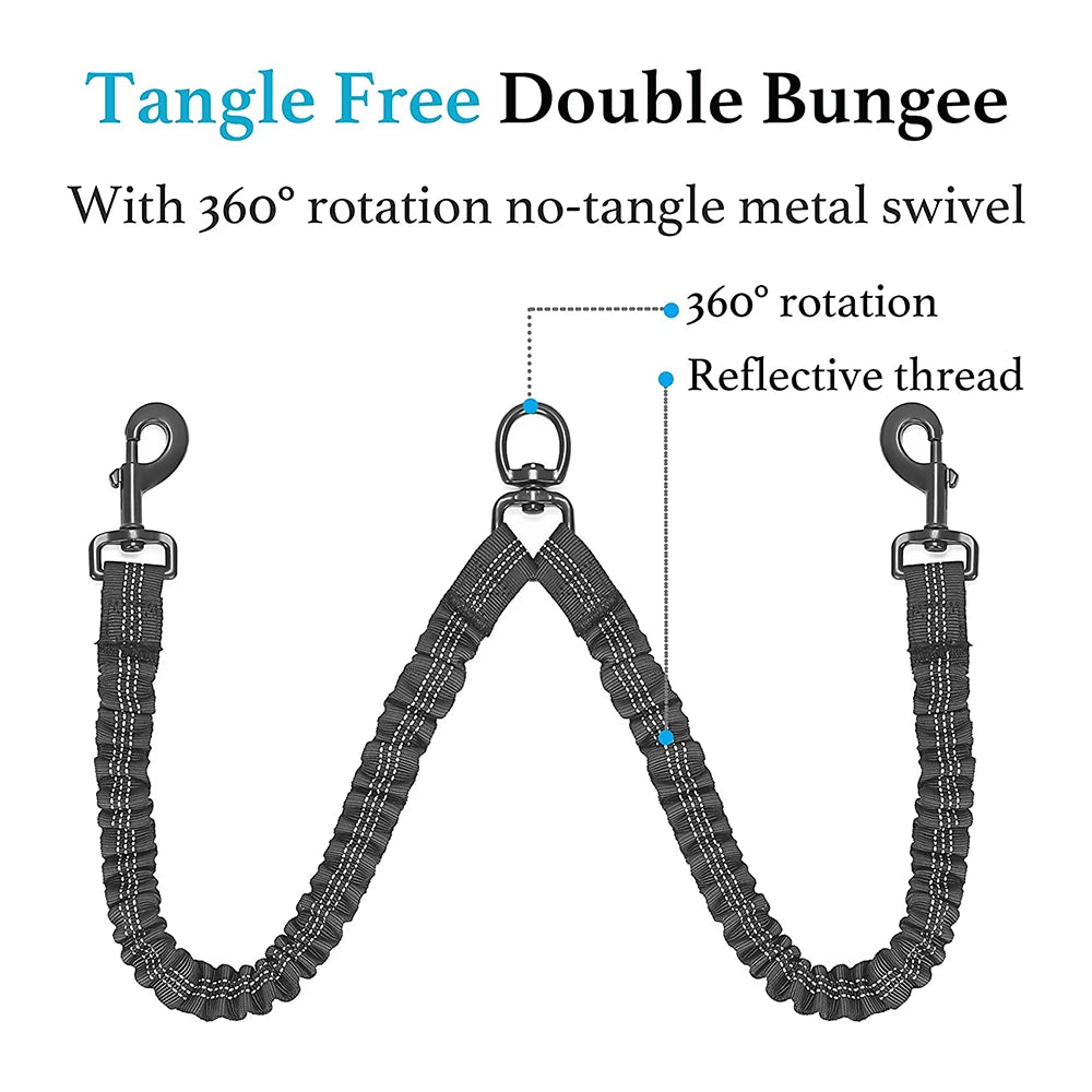 Double DOGS Leash