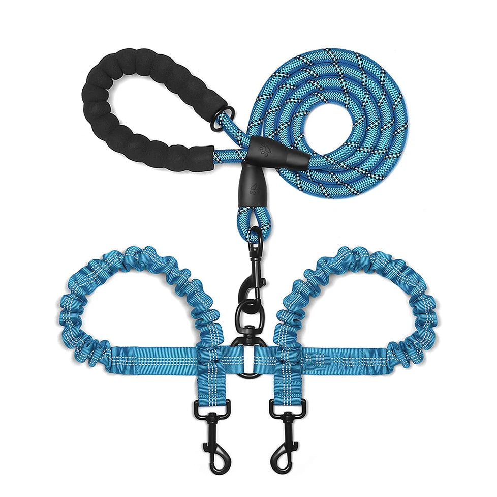 Double DOGS Leash