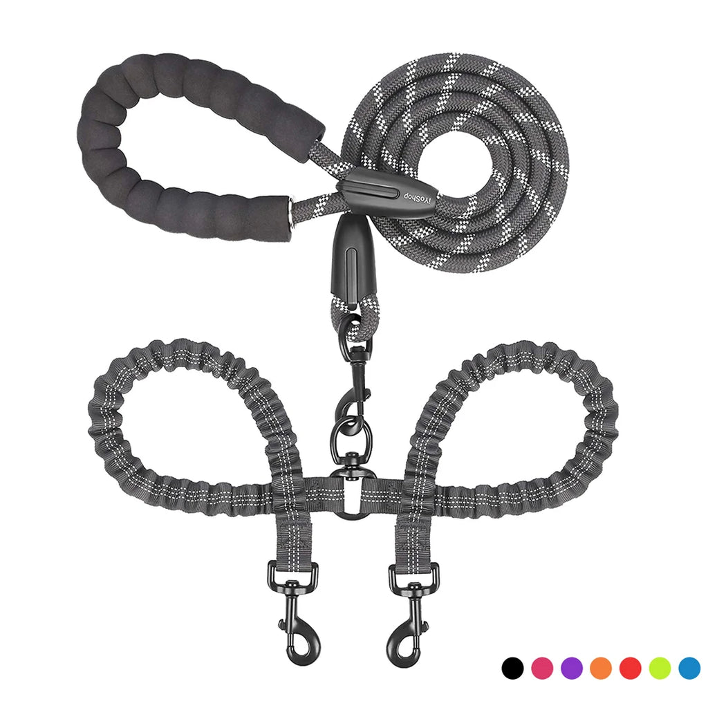 Double DOGS Leash