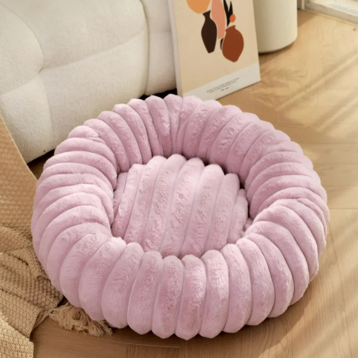 Round Donut Pet Bed