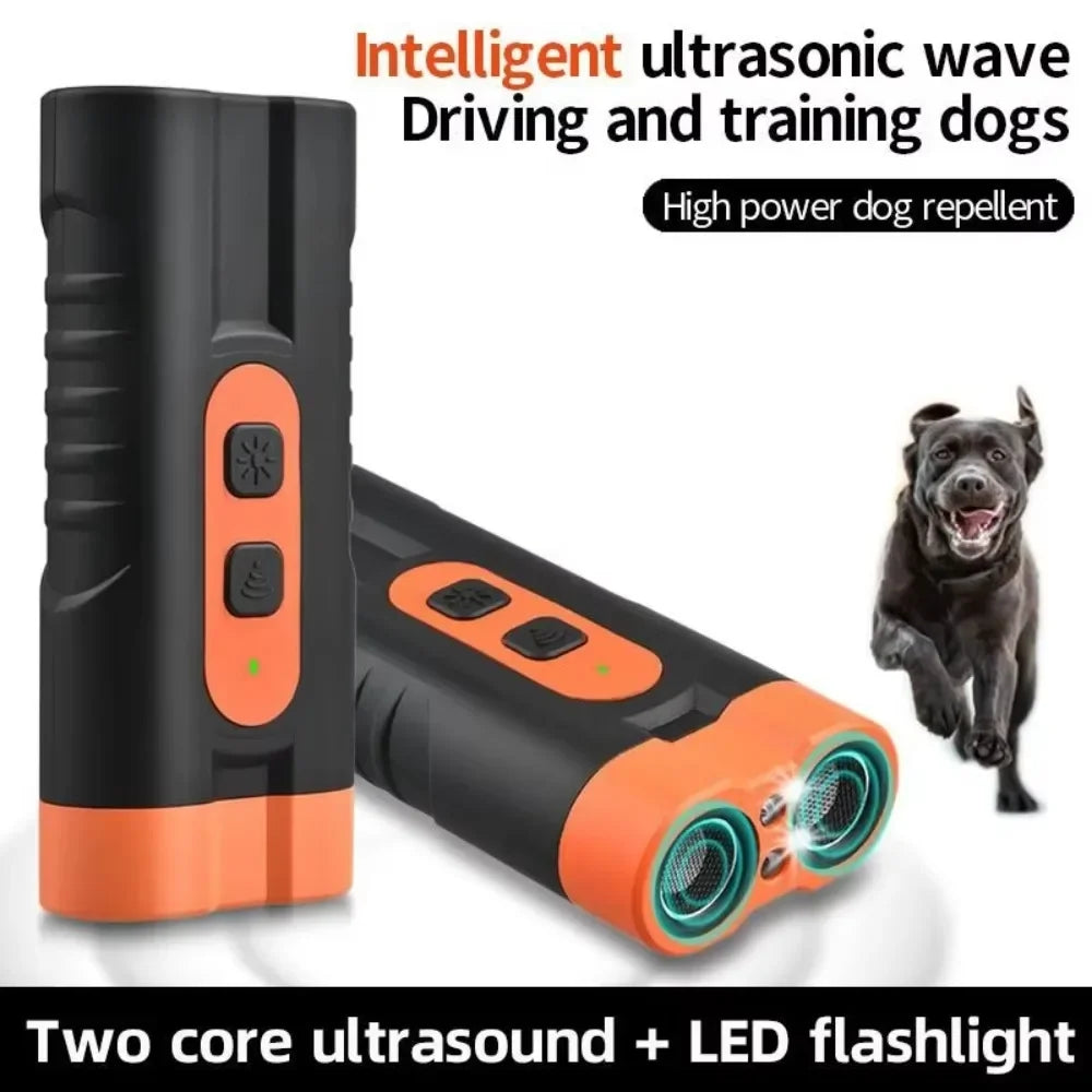 Ultrasonic Dog Bark Deterrent with Flashlight