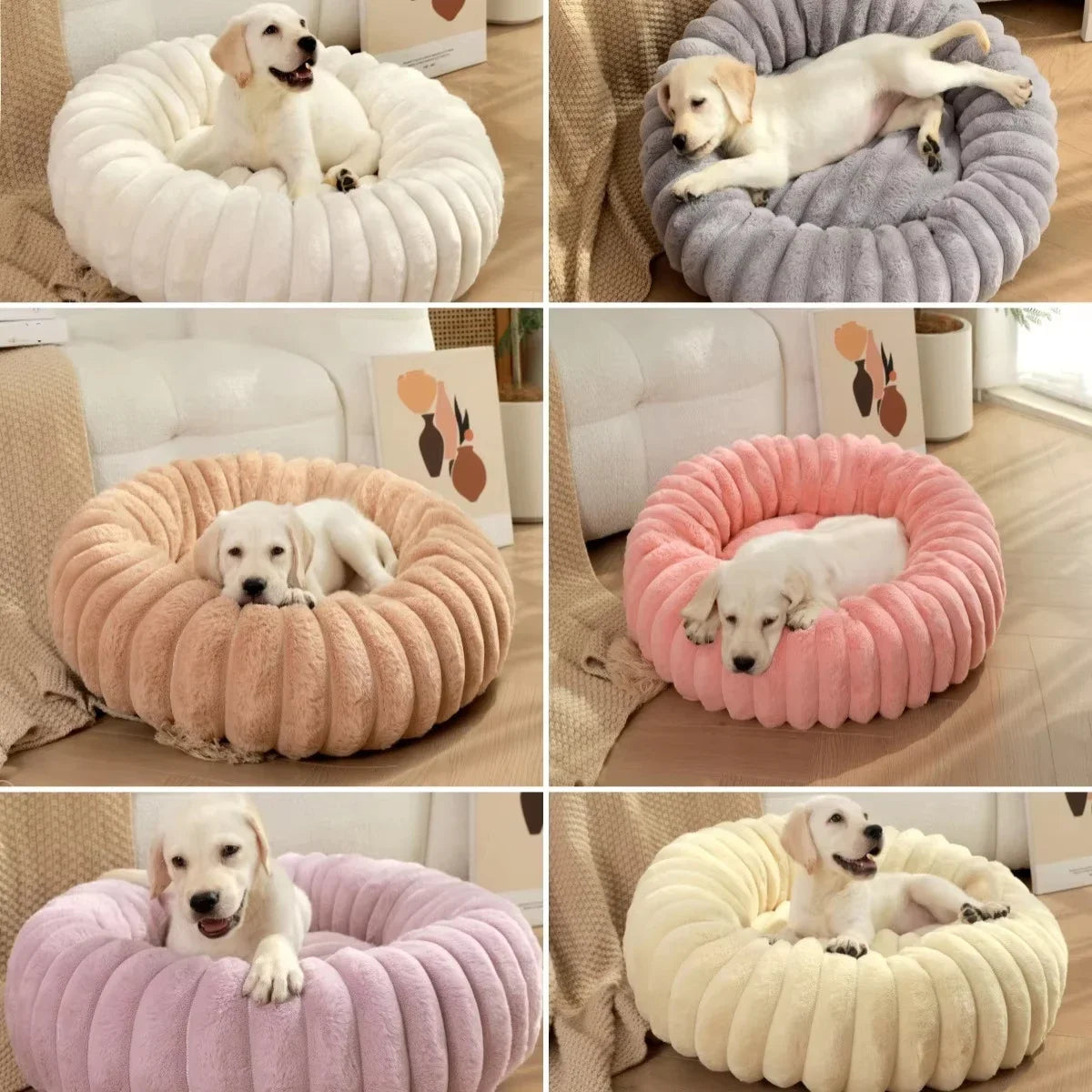 Round Donut Pet Bed