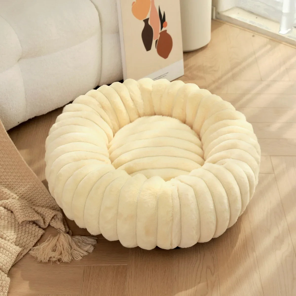 Round Donut Pet Bed