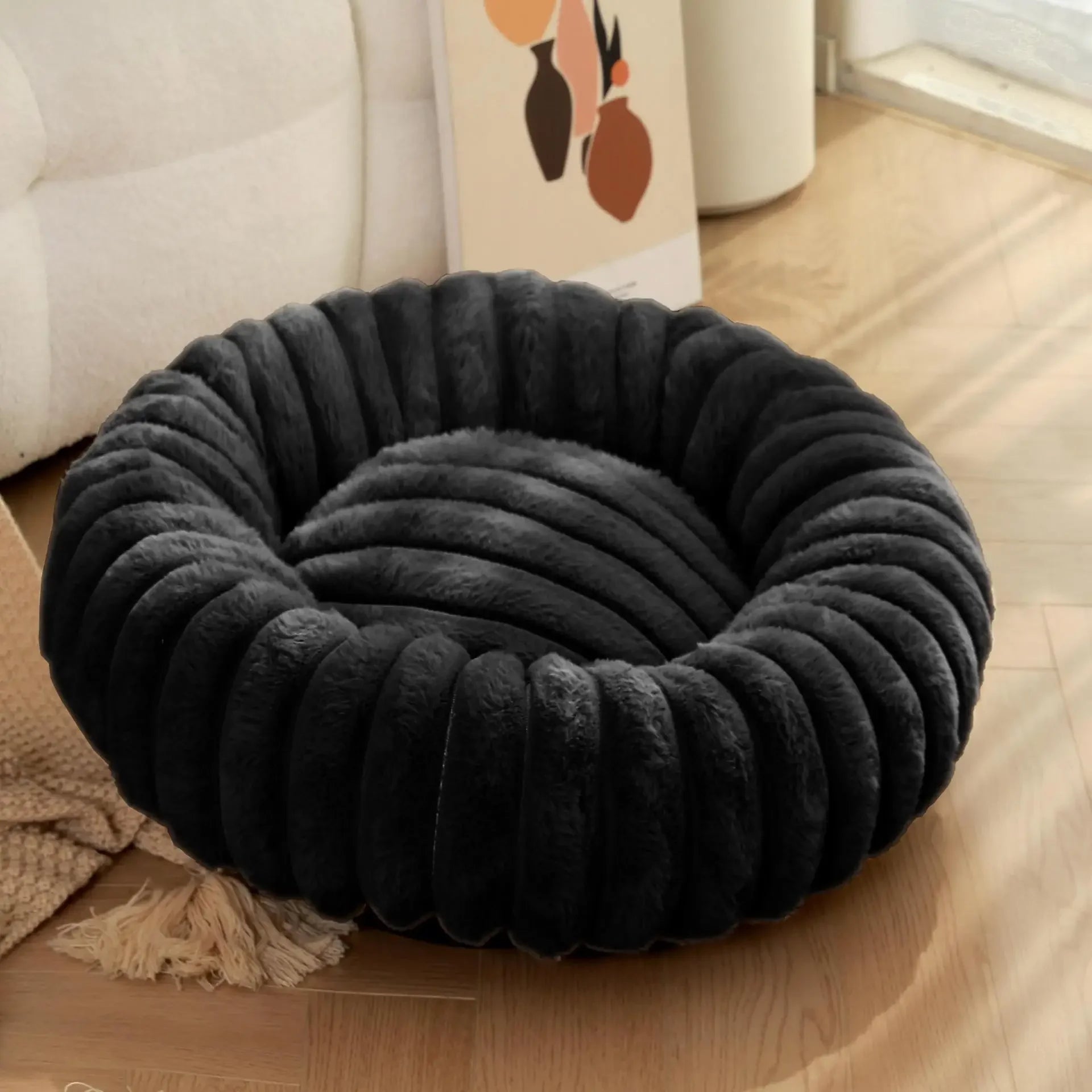 Round Donut Pet Bed