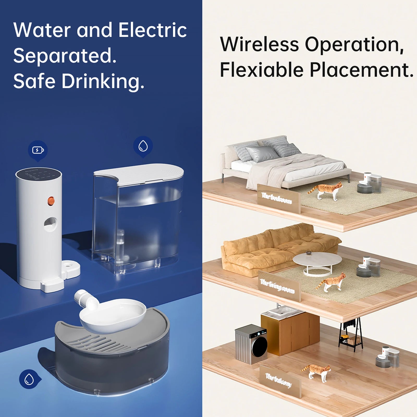 Smart Wireless Cat Water Fountain