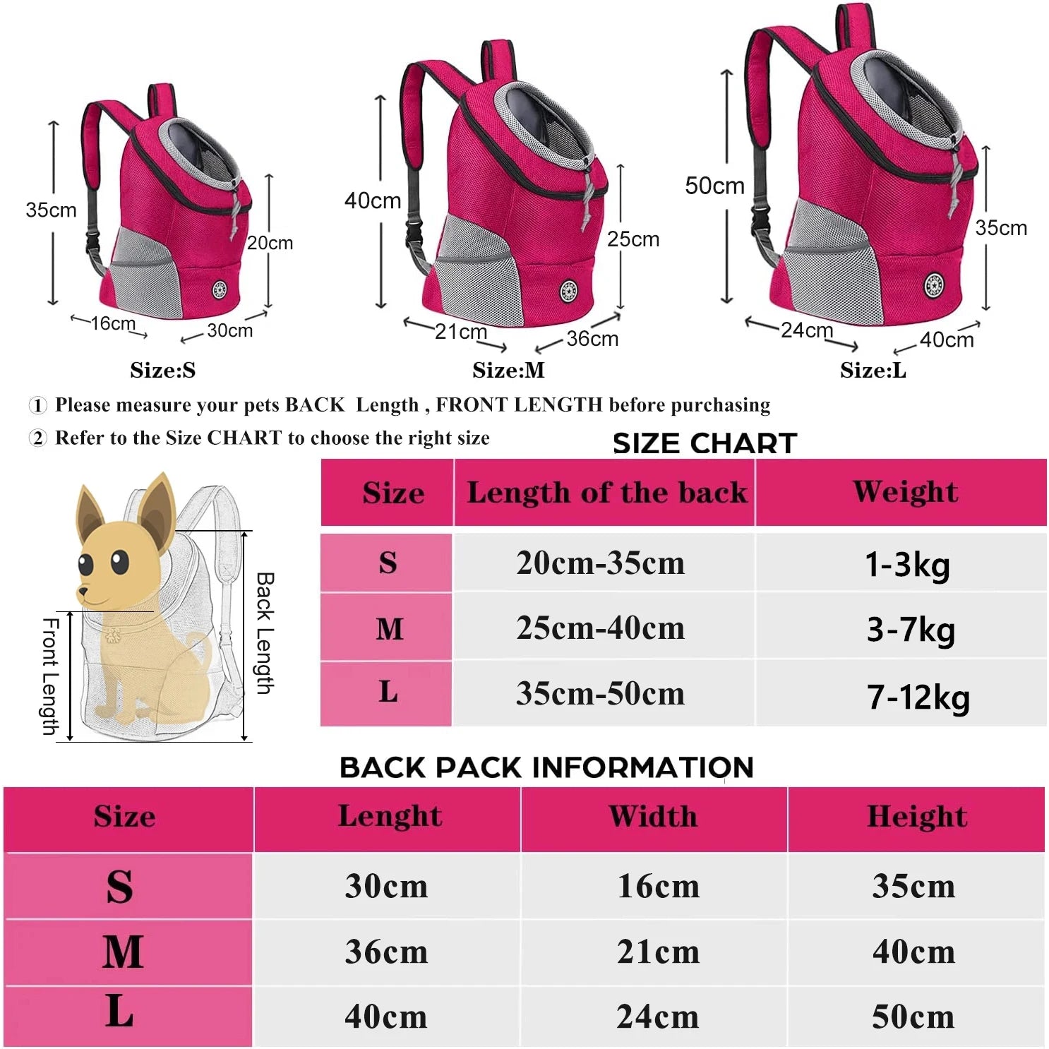 Dog Sport Backpack