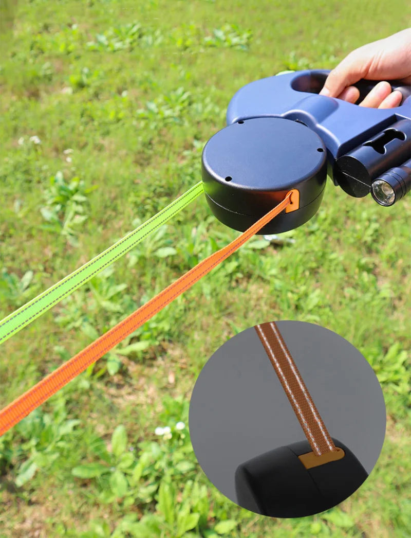 Retractable Dual Doggie Leash