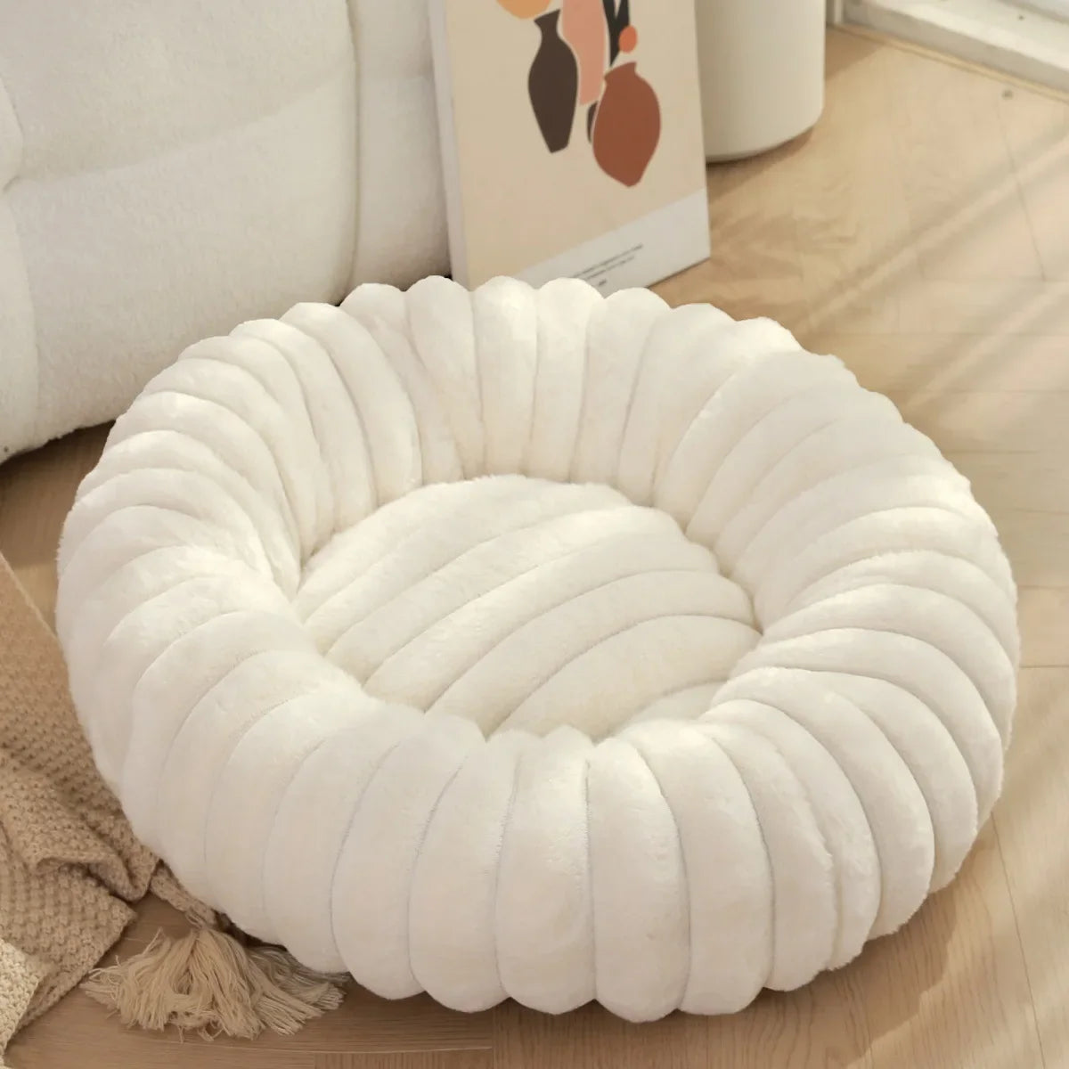 Round Donut Pet Bed