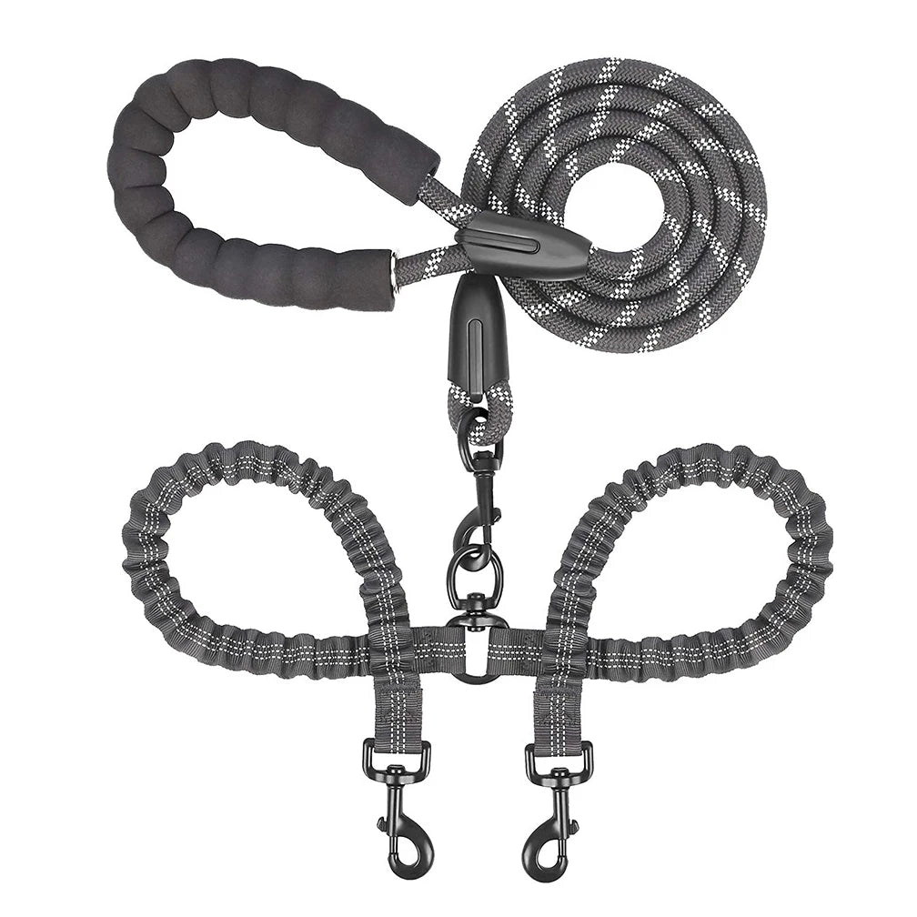 Double DOGS Leash