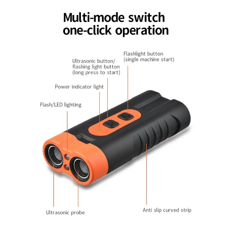 Ultrasonic Dog Bark Deterrent with Flashlight
